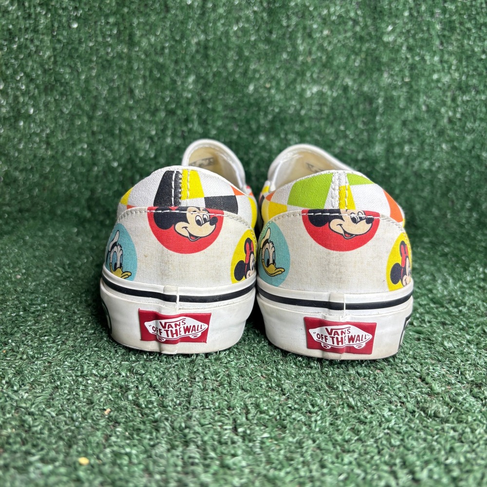Vans Disney 50th Anniversary Mickeys Friend Slip On Sneakers White Womens Sz 7.5 - Picture 4 of 9
